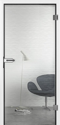 Двери Yoko — матовая поверхность стекла (ESG) с прозрачным мотивом (шелкография)