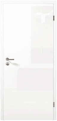 Межкомнатные двери Hormann концептлайн блестящая поверхность белого цвета